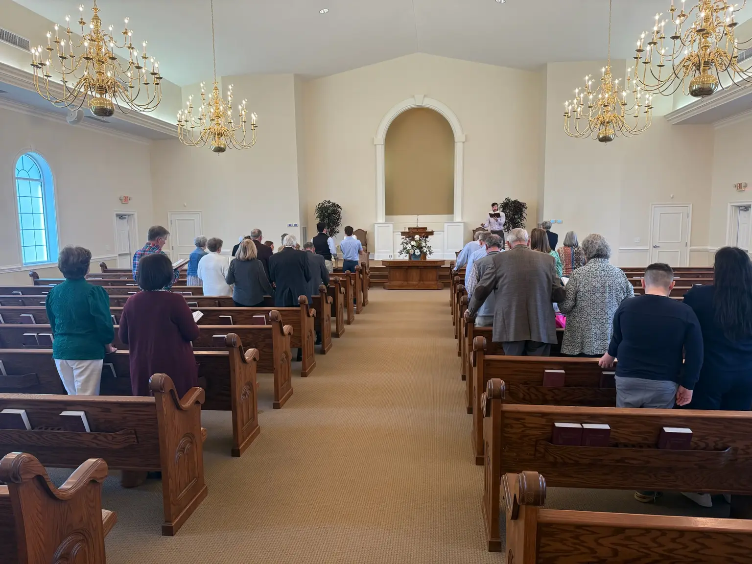 The Mt. Gilead sanctuary during worship